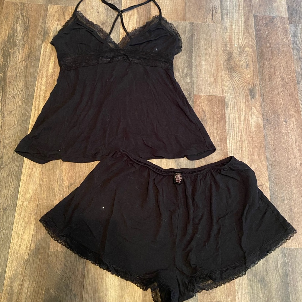 Victoria secret black pajama set